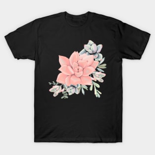 Succulent Flower Arrangement T-Shirt